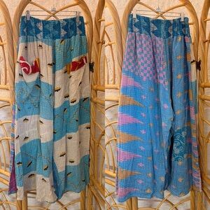 Kantha Bae Synergy Side Slit Wide Leg Pants